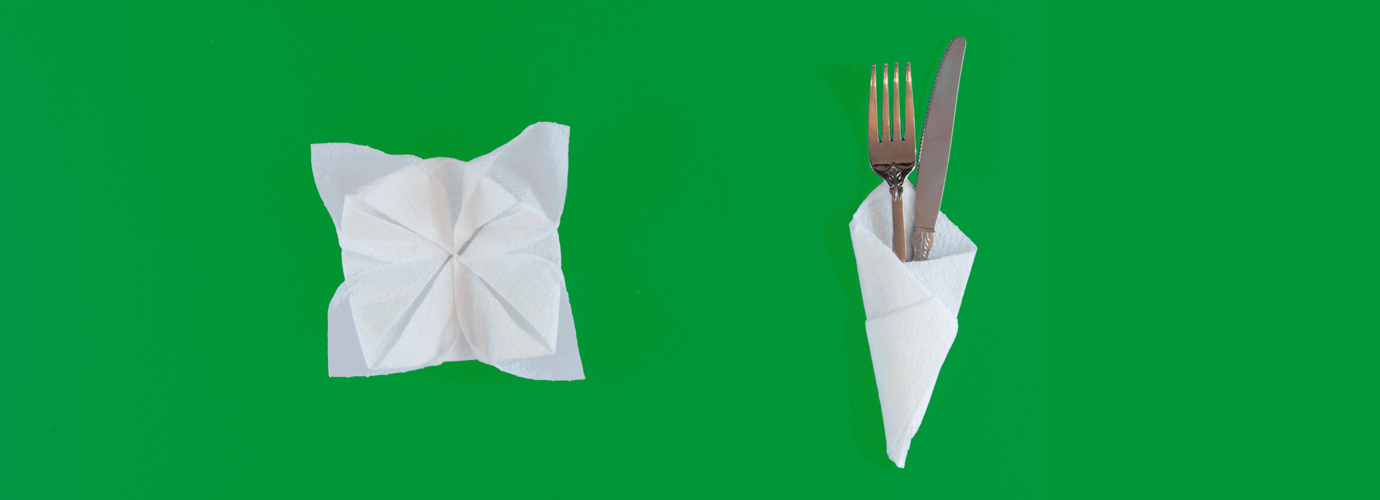 2 Artful Ways of Folding Paper Napkins With Kids